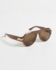 Bottega Veneta Bottega Veneta Mitre Aviator Sunglasses Brown-Brown-Brown One - 4