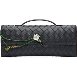 Bottega Veneta Bottega Veneta Navy Daisy Closure Andiamo Clutch