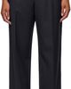 Bottega Veneta Bottega Veneta Navy Gathered Trousers - 1