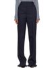 Bottega Veneta Bottega Veneta Navy Shetland Wool Toile Straight Trousers - 1