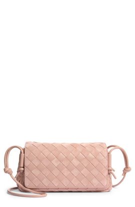 Bottega Veneta Bottega Veneta Notturno Leather Flap Crossbody Bag