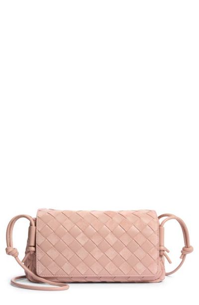 Bottega Veneta Bottega Veneta Notturno Leather Flap Crossbody Bag