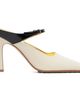 Bottega Veneta Bottega Veneta Off-White & Black Andrea Heels - 1