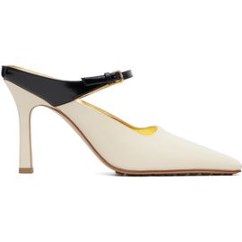 Bottega Veneta Bottega Veneta Off-White & Black Andrea Heels