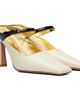 Bottega Veneta Bottega Veneta Off-White & Black Andrea Heels - 4