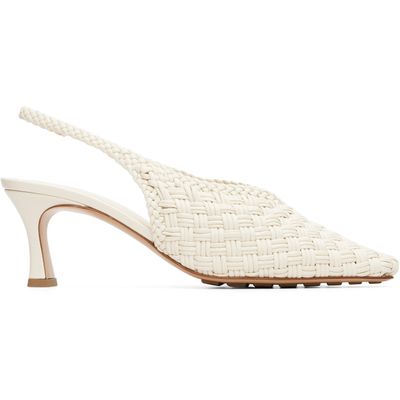 Bottega Veneta Bottega Veneta Off-White Sofia Heels