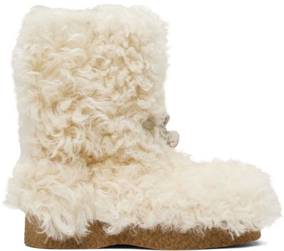 Bottega Veneta Bottega Veneta Off-White Torino Boots
