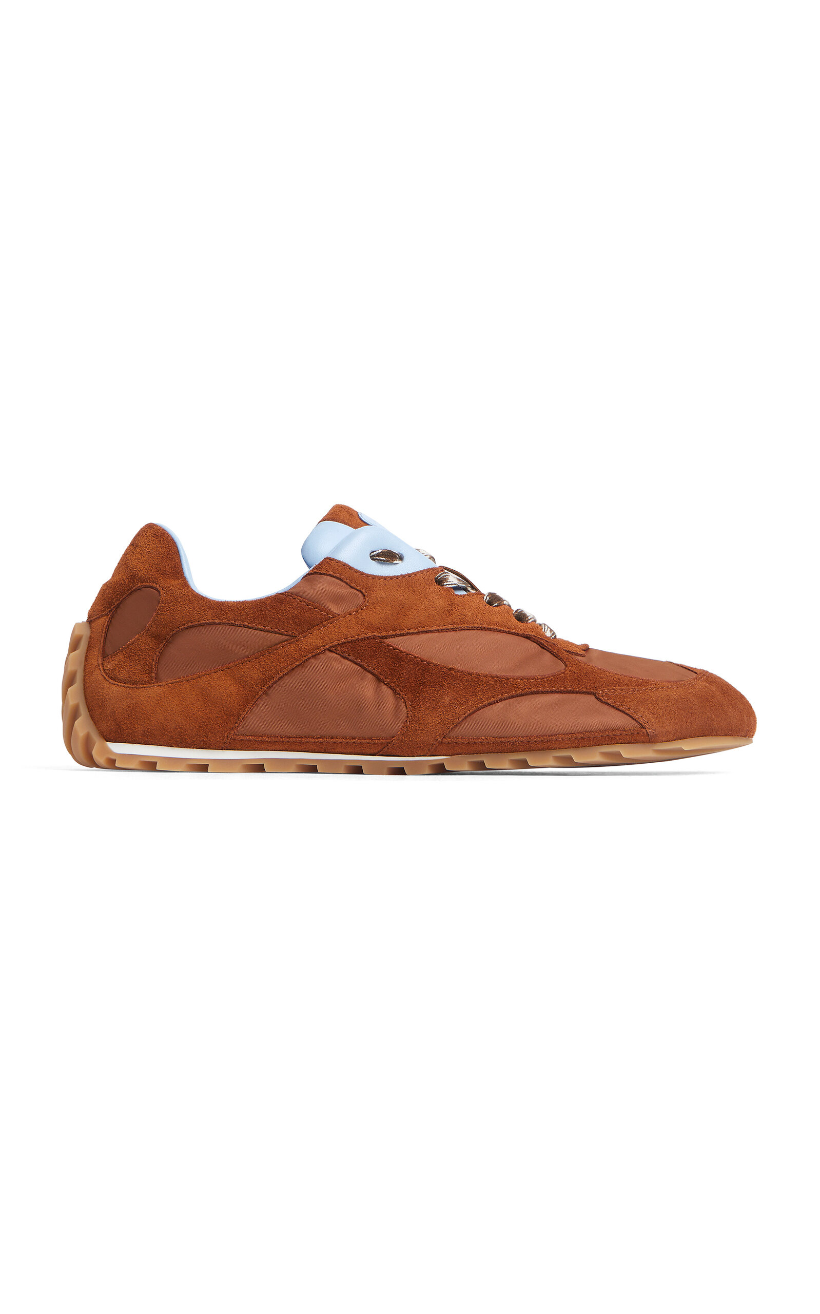 Bottega Veneta Bottega Veneta Orbit Flash SuedeTrimmed Sneakers Tan IT 39