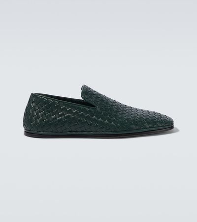 Bottega Veneta Bottega Veneta Palazzo Intrecciato leather loafers