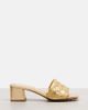 Bottega Veneta Bottega Veneta Parco Intrecciato metallic leather mules - 4