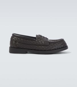 Bottega Veneta Bottega Veneta Pier Intrecciato leather boat shoes