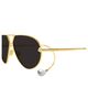 Bottega Veneta Bottega Veneta Pilot Sunglasses, 64mm - 3