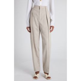 Bottega Veneta Bottega Veneta Pleated High Waist Tapered Trousers