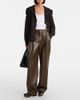 Bottega Veneta Bottega Veneta Pleated leather straight pants - 2