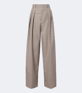 Bottega Veneta Bottega Veneta Prince of Wales check wool wide-leg pants