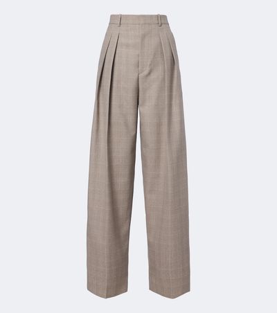 Bottega Veneta Bottega Veneta Prince of Wales check wool wide-leg pants
