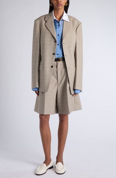 Bottega Veneta Bottega Veneta Prince of Wales Wool Blazer