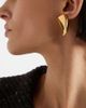 Bottega Veneta Bottega Veneta Prisma Small 18kt gold-plated earrings - 6