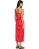 Bottega Veneta Bottega Veneta Red Viscose Fil Coupé Midi Dress - 3