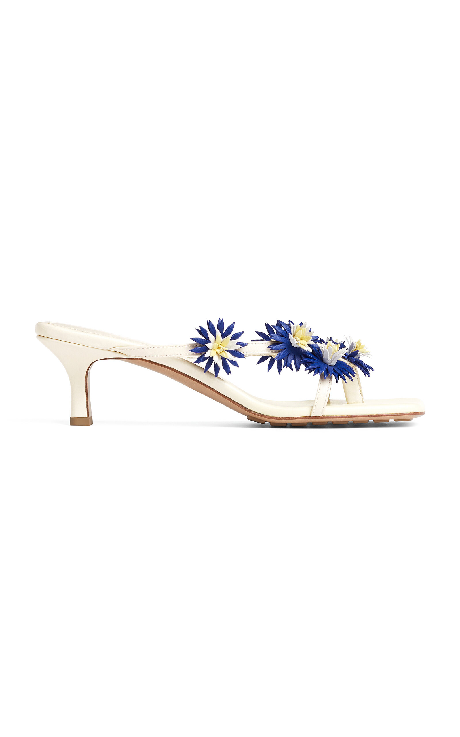 Bottega Veneta Bottega Veneta Riva 50mm Embellished Leather Mules Multi IT 38.5