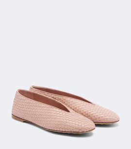Bottega Veneta Bottega Veneta Rosa Intrecciato leather ballet flat
