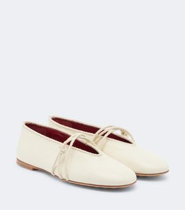 Bottega Veneta Bottega Veneta Rosa Intrecciato leather Mary Jane flats