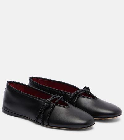 Bottega Veneta Bottega Veneta Rosa Knot leather ballet flats