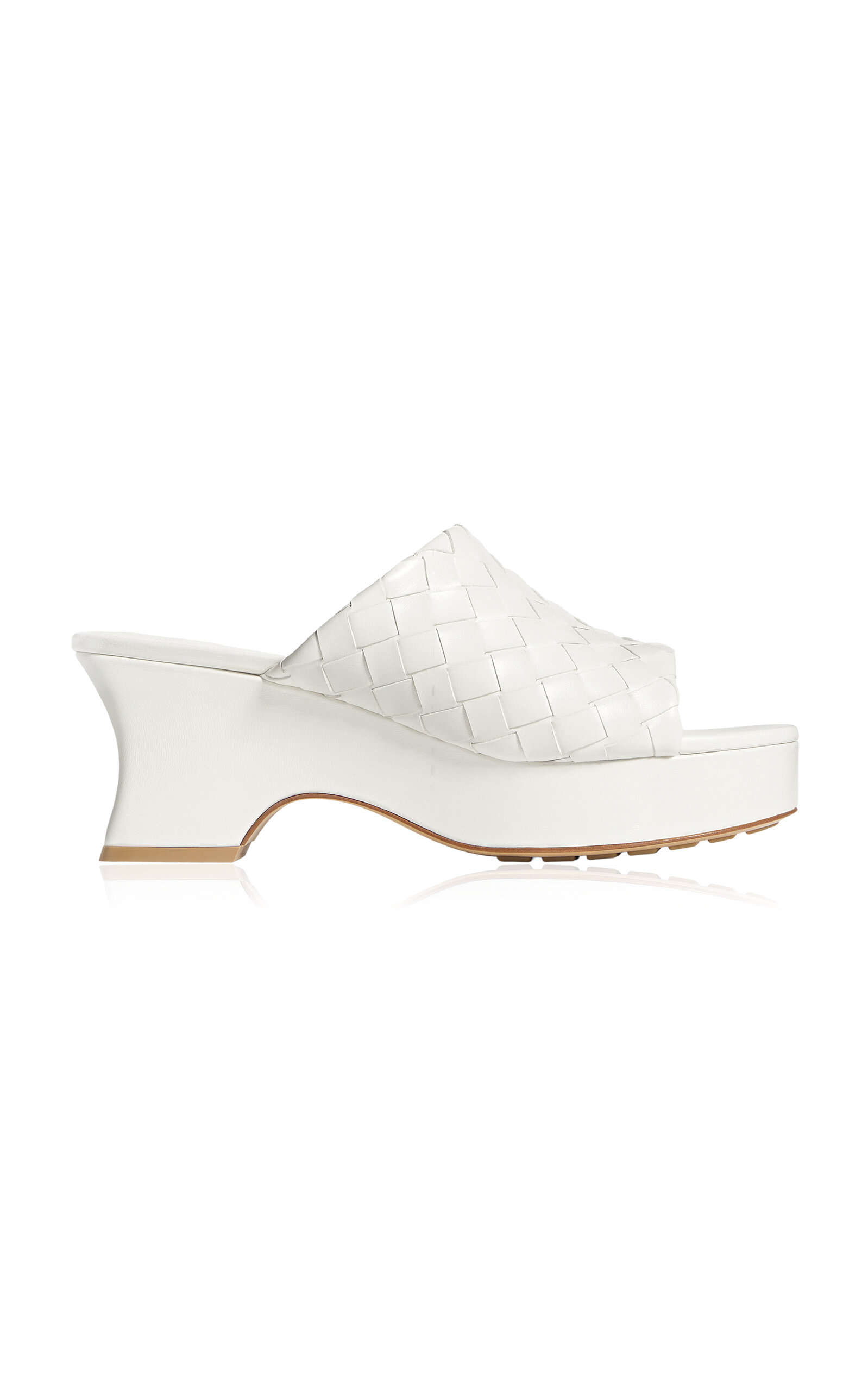 Bottega Veneta Bottega Veneta Rosita Kitten Wedge Leather Sandals