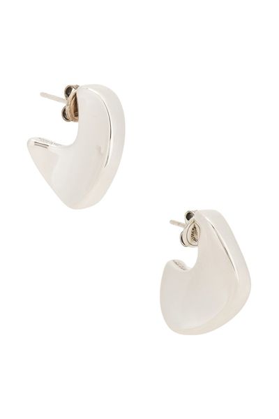 Bottega Veneta Bottega Veneta Round Sterling Silver Earrings