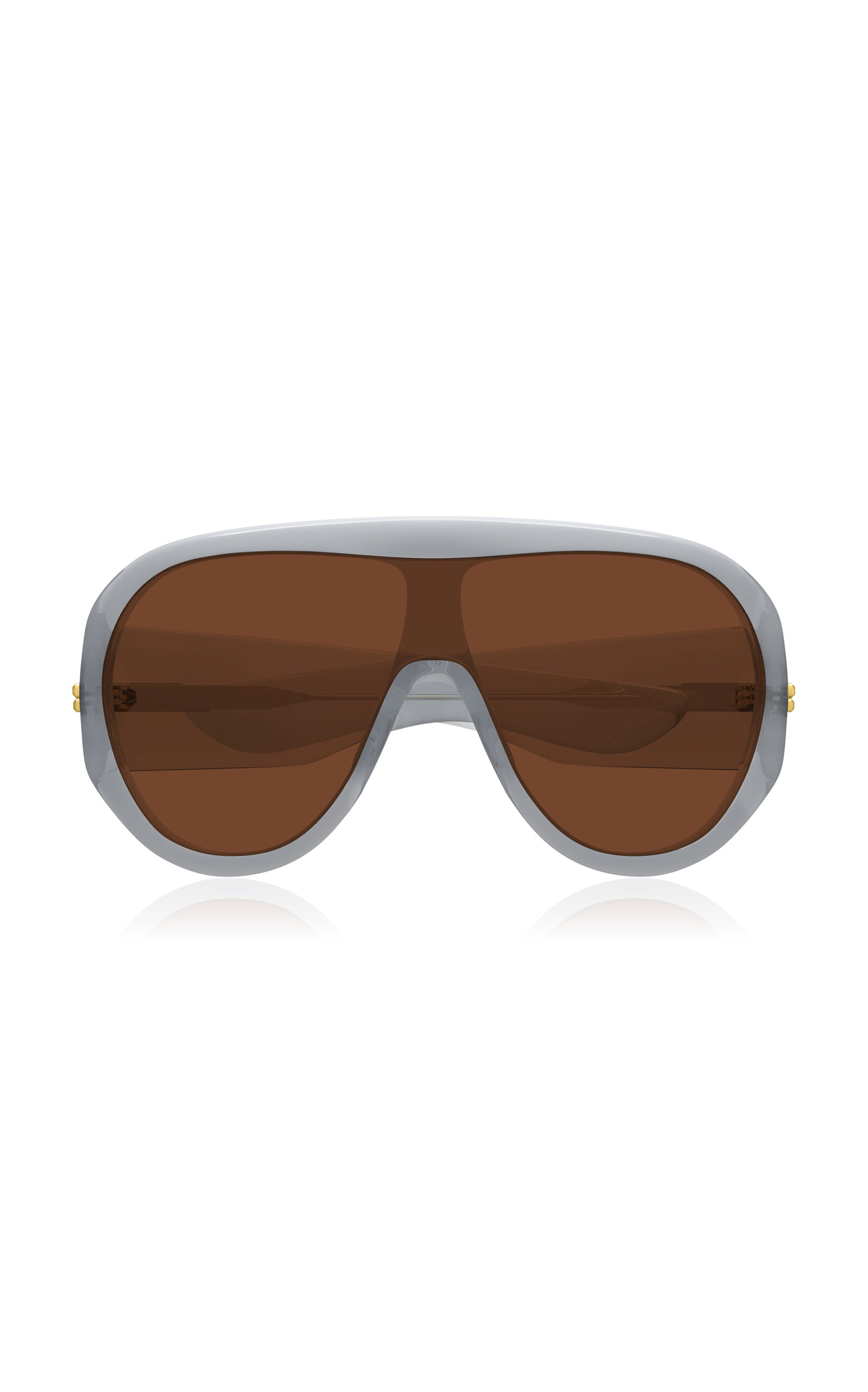 Bottega Veneta Bottega Veneta Scudo Shield Acetate Sunglasses