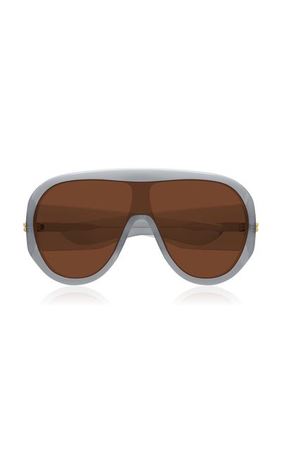 Bottega Veneta Bottega Veneta Scudo Shield Acetate Sunglasses