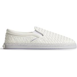 Bottega Veneta Bottega Veneta Serena Woven Leather Slip-On Sneaker