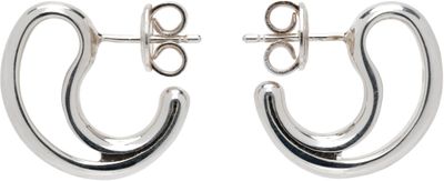Bottega Veneta Bottega Veneta Silver Frills Small Earrings