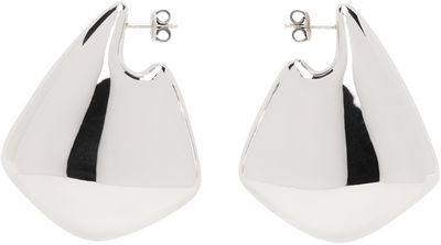 Bottega Veneta Bottega Veneta Silver Large Fin Earrings