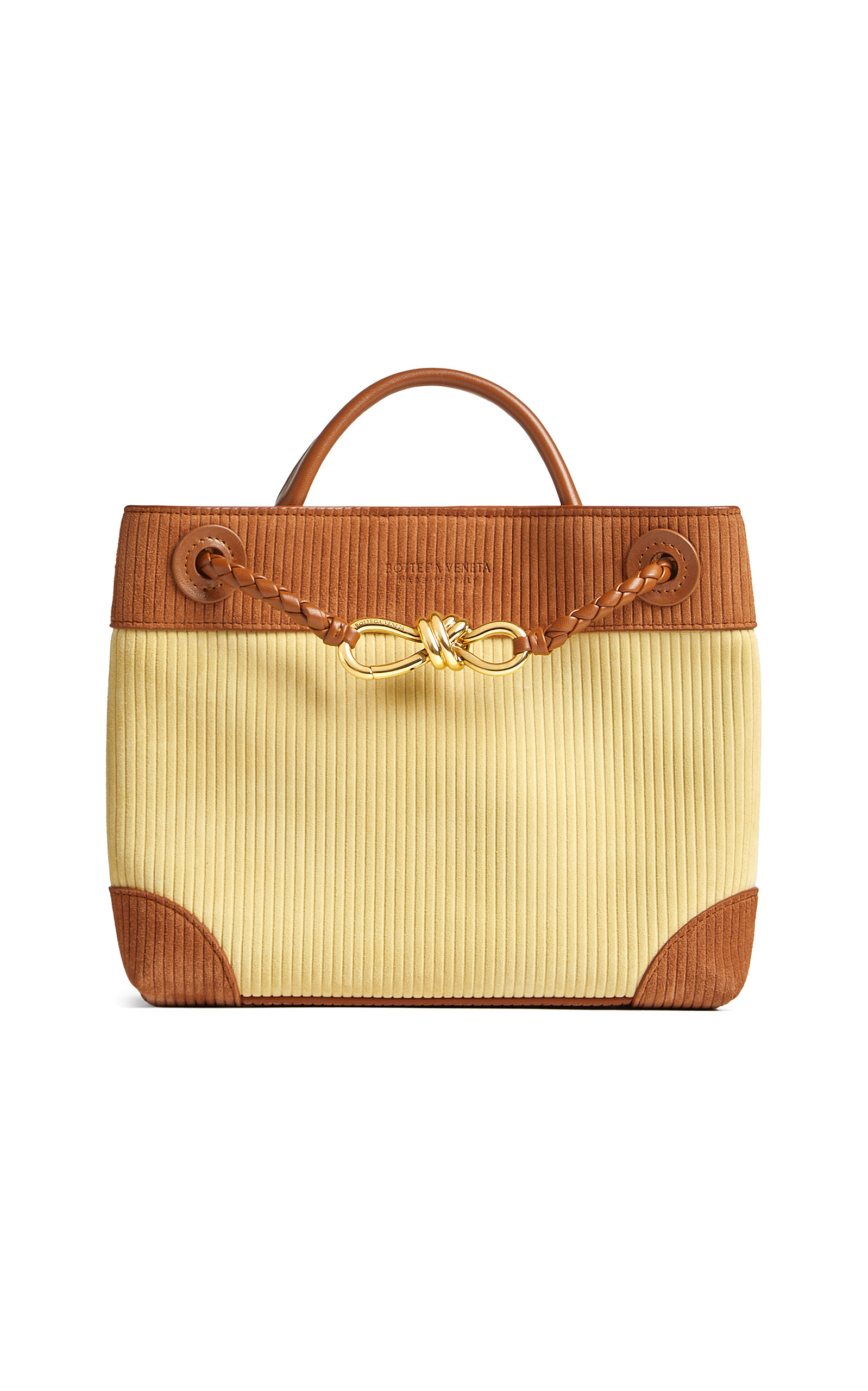 Bottega Veneta Bottega Veneta Small Andiamo Suede Bag Neutral OS