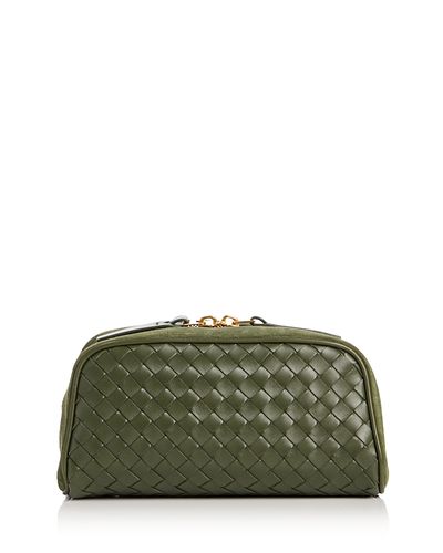 Bottega Veneta Bottega Veneta Small Nodo Intrecciato Suede Pouch