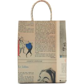 Bottega Veneta Bottega Veneta Small The Newspaper Leather Shopper