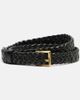 Bottega Veneta Bottega Veneta Solo Intreccio leather belt - 1