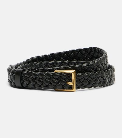 Bottega Veneta Bottega Veneta Solo Intreccio leather belt