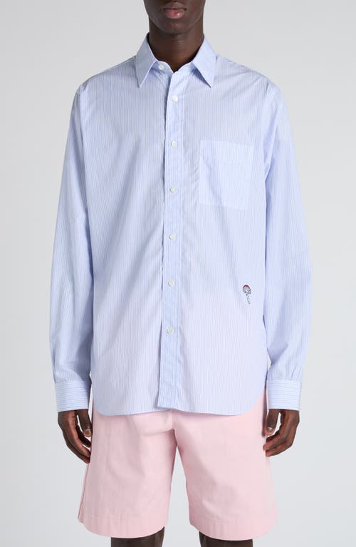 Bottega Veneta Bottega Veneta Stripe Cotton Poplin Button-Up Shirt