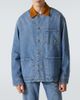 Bottega Veneta Bottega Veneta Suede-trimmed padded denim jacket - 3