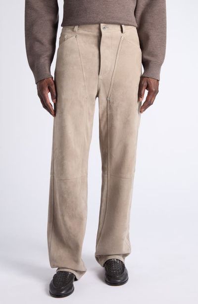 Bottega Veneta Bottega Veneta Suede Wide Leg Trousers