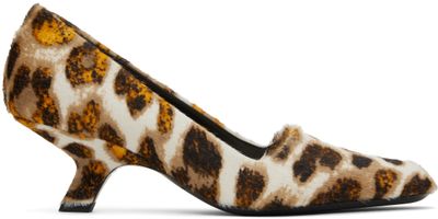 Bottega Veneta Bottega Veneta Tan & Beige Boogie Heels