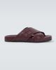 Bottega Veneta Bottega Veneta Tarik Intrecciato leather slides - 1