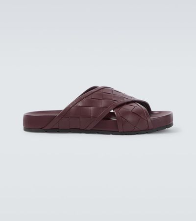 Bottega Veneta Bottega Veneta Tarik Intrecciato leather slides