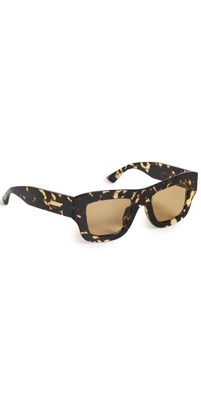Bottega Veneta Bottega Veneta Thin Square Sunglasses Havana-Havana-Brown One