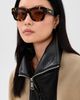 Bottega Veneta Bottega Veneta Thin Square Sunglasses Havana-Havana-Brown One - 3