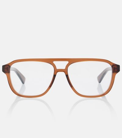 Bottega Veneta Bottega Veneta Triangle Stud aviator glasses