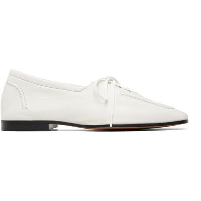 Bottega Veneta Bottega Veneta White Gino Lace-Up Oxfords
