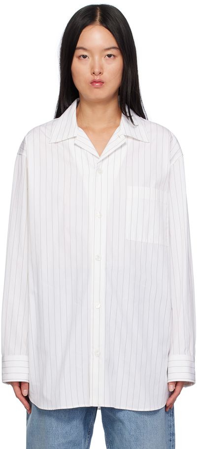 Bottega Veneta Bottega Veneta White Pinstripe Shirt